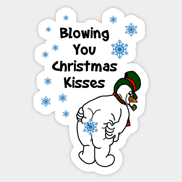 Blowing You Christmas Kisses Sticker by imphavok